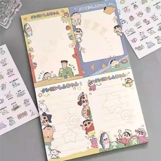 Crayon Shin-chan A7 Cute Colorful Cartoon Notepad - Creative Student Style