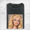 Vintage Washed Face Doll Girl Funny Meme T-shirt Summer Men's and Women's T-shirt Top