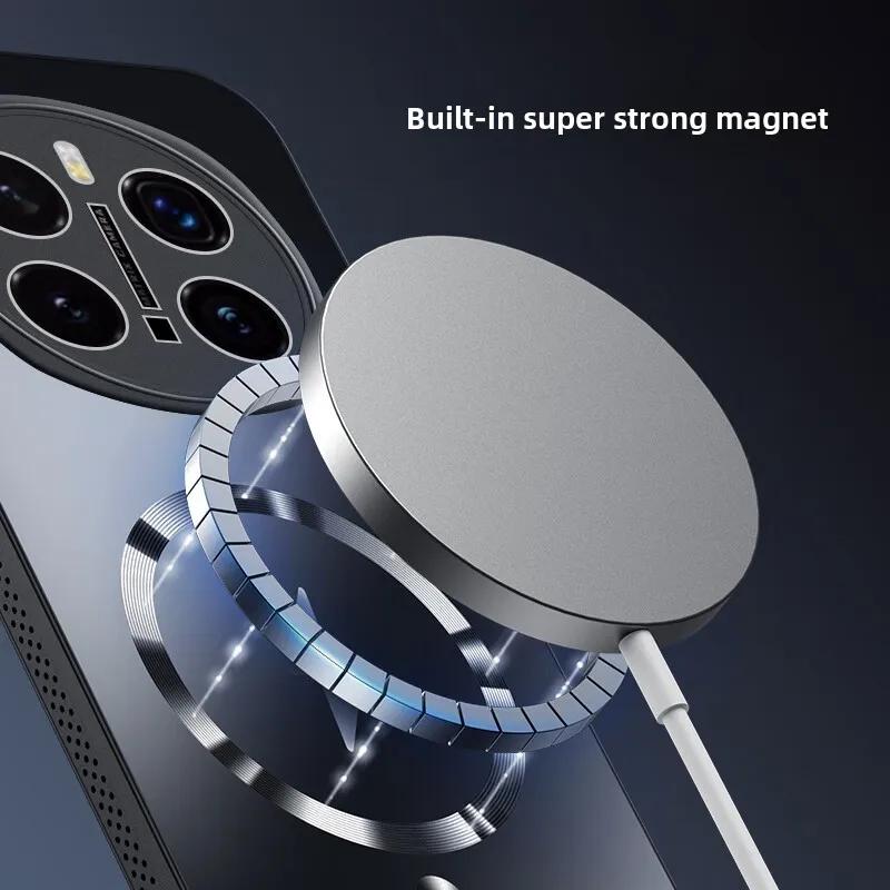 Magnetic Phone Case for Honor Magic 7 Pro, Heat Dissipation Matte Cover, Full Protection, Anti-Fall, Lens Protector