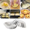 50Pcs Reusable Egg Tart Cup Mold Non-Stick Kitchen Baking Mold Cupcake Cakes Mold  Egg Tart Baking
