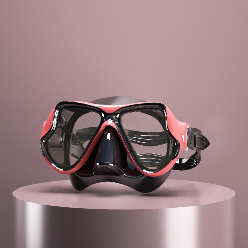 Diving Goggles Snorkeling Liquid Diving Mask Full Dry Snorkel Set Tempered Glass Mask