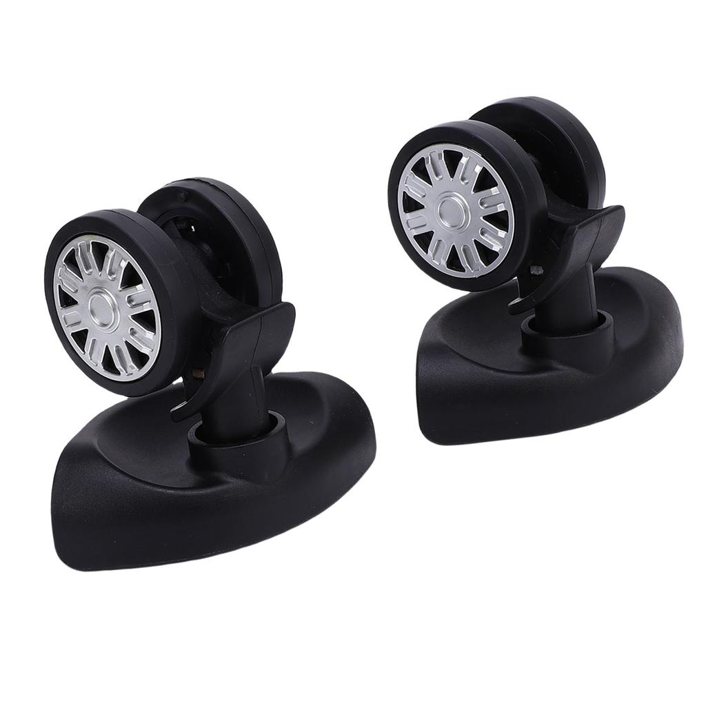 1 Pair Suitcase Wheels Silent and Wear Resisting ABS Universal Replacement Luggage Caster Kit