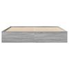 Bed Frame Gray Sonoma 200x200 cm Particleboard