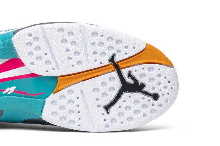 Men's Sneakers Jordan 8 Retro South Beach White/White-Turbo Green-Neutral Grey