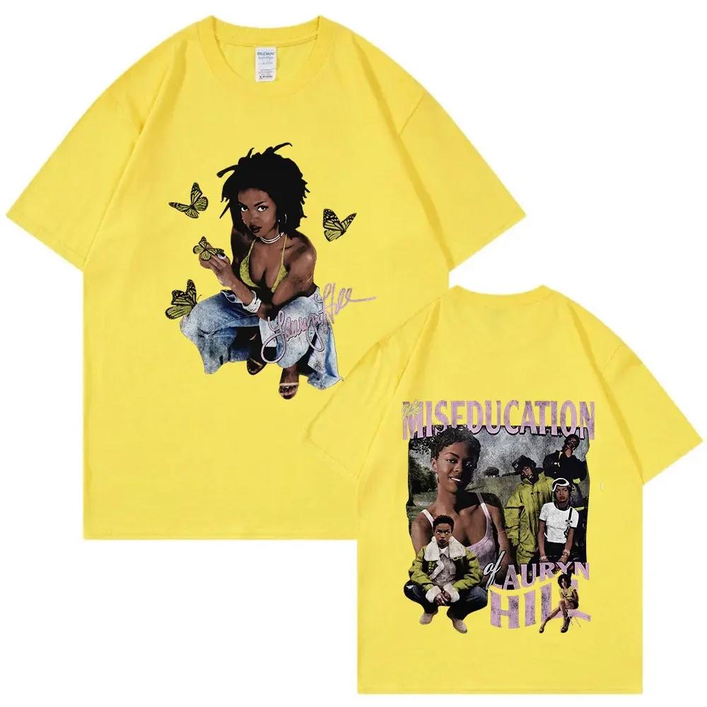 Lauryn Hill Music Album Graphic Tshirt Unisexs Wounisexs Vintage Casual Short Sleeve T Shirt Fashion Hip Hop T Shirts Streetwear