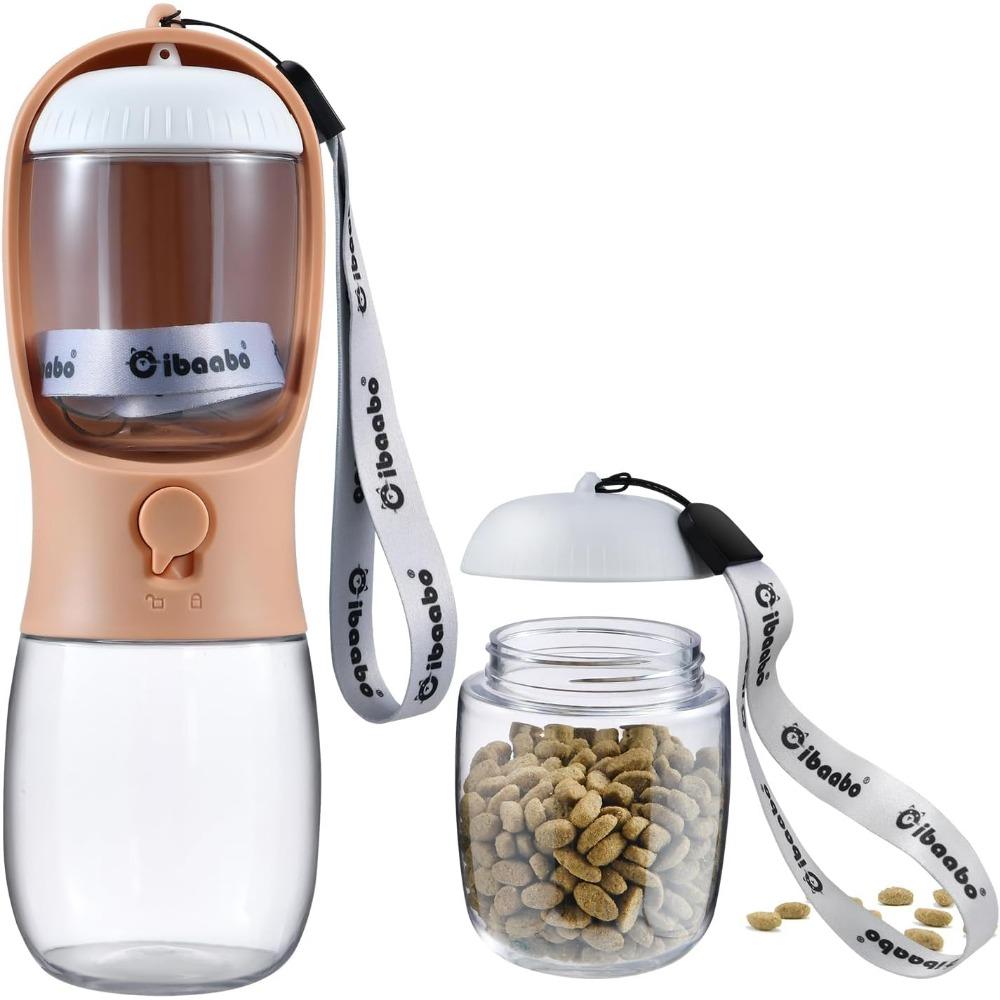 

Бутылка для воды для собак с контейнером для еды, сумка, портативный дозатор для домашних животных, безопасная 600 мл, миска для воды для щенков, аксессуары для путешествий 600ML