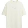 Loose Cotton Embroidered Printed Comfortable Short Sleeve T-Shirt Men Tops Off-White 06224315-35