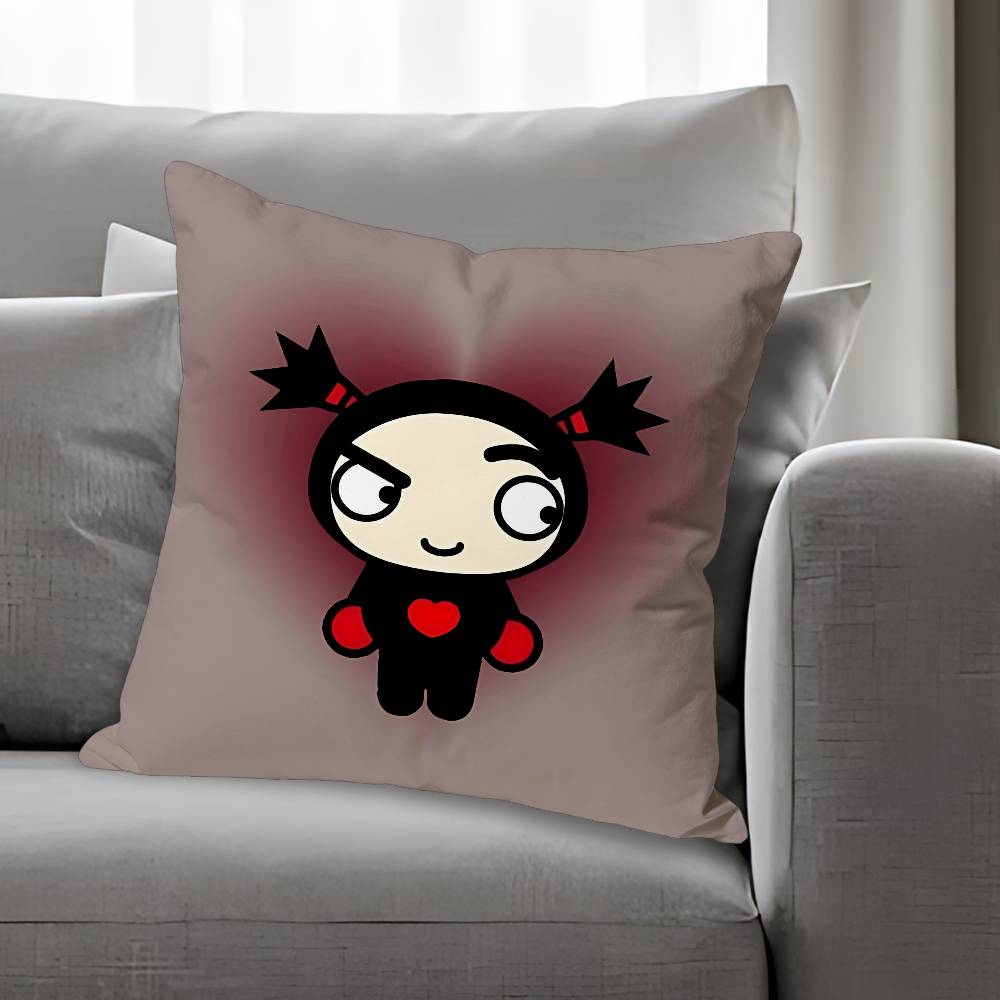 PPucca Love GGaru Cute Various Sizes Square Pillow Case For Car Home Bedchamber Decor Custom Valentine gift