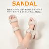 Velcro Sport Comfortable for Summer Outdoor Water and Land 2 Cream [SOARHOPE] Women's Sandals, Sandals, Walking, Lightweight, Leg-Lengthening,