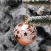 6Pcs 6cm Star Pattern Round Ball Christmas Tree Decor Electroplating Plastic Ball Xmas Hanging Ornament
