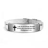 Silver Family Friendship Bracelet Adjustable Bible Verse Bracelet  Religious Gifts