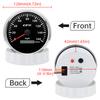 110mm GPS Speedometer 160MPH 0~8000rpm Tachometer Meter 7 Color 52mm Fuel Level Water Temp Oil Press Volt Sensor Kit 6 Gauge Set