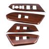 4Pcs Interior Inner Window Switch Panel Cover Tirm for Honda CRV 2017 (Peach Wood Grain)