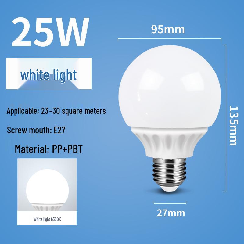 LED Dragon Ball Light Bulb, E27 Screw Base, Warm White, Three-Color Dimming, Color-Changing, Rechargeable, Super Bright Lighting.