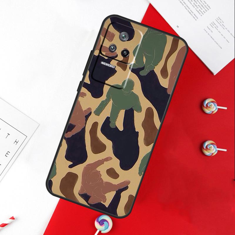 

Camouflage Pattern Cover For Xiaomi 11T 12T 13T 14T Pro 13 14 15 Ultra POCO X7 Pro X3 X5 X6 F5 F6 M6 Pro Case Xiaomi 13
