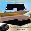 For Citroen Berlingo K9 2018~2024 Car Dashboard Mat Peugeot Partner Vauxhall Combo Dashmat Cover Sun Shade Pad Carpet Accesories