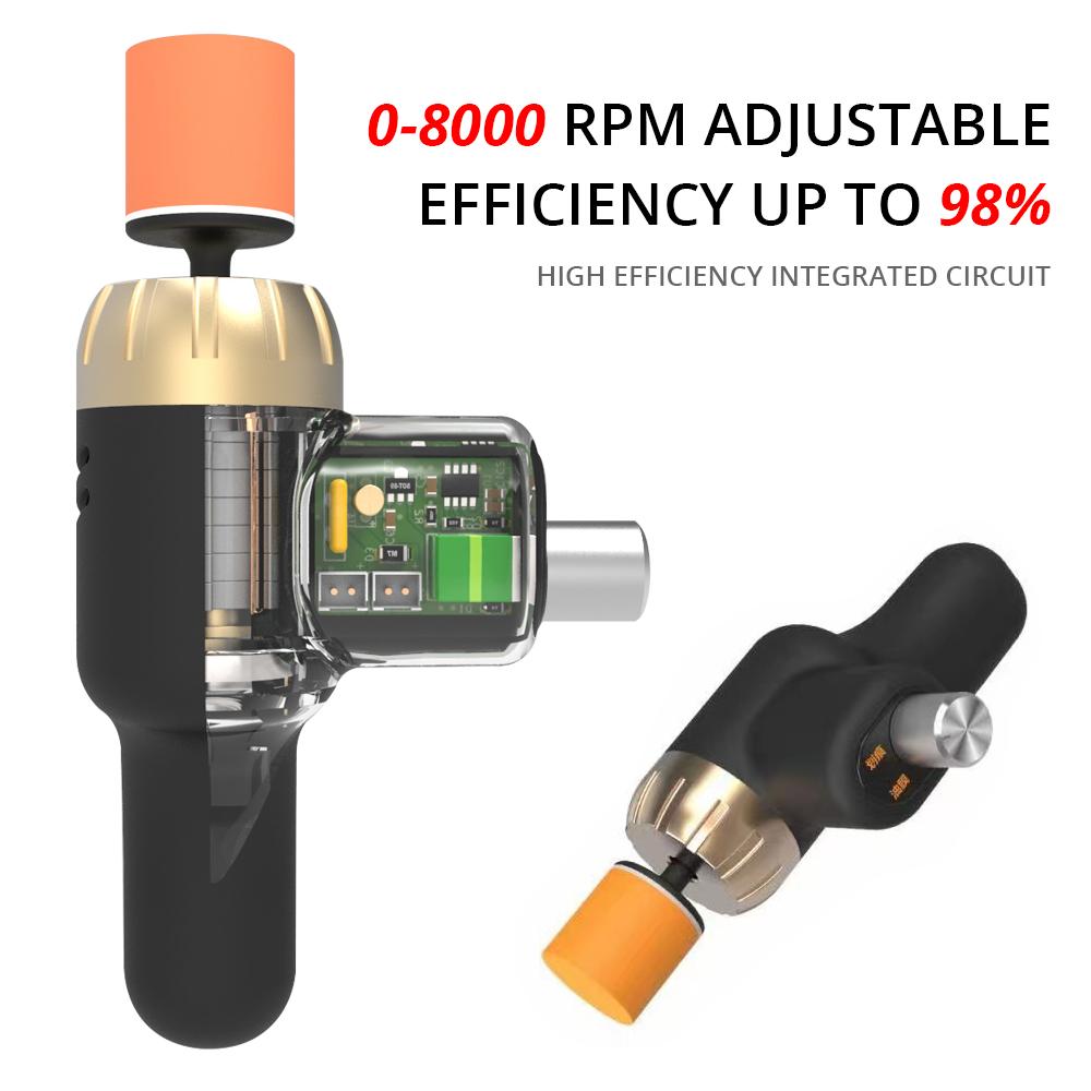 Car Electric Polisher Cleaning Polishing Waxing Machine Automobile Surface Scratch Repair Tool Mini Adjustable Speed 8000r Set