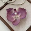 2024  Butterfly Orchid Flower Hair Clip Girl Hairpin Seaside Vacation Headwear Hair Accessories Side Clip Hair
