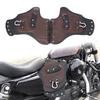 For Harley Touring Softail Dyna Sportster XL Kawasaki Yamaha Honda Motorcycle Universal Heat Saddle Shield Deflectors PU Leather
