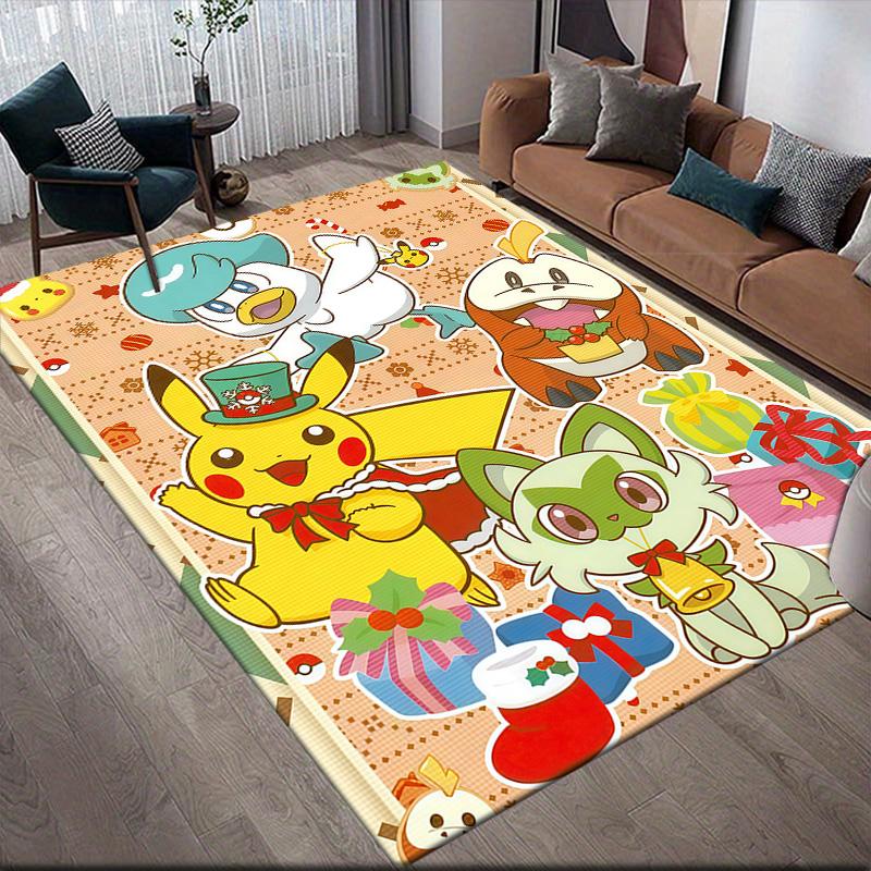 

Pokémon Natural Healing Anti-Slip Floor Mat, Rectangular Carpet for Living Room & Sofa Zone 60x90cm