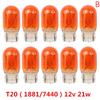 10 Stück T20 W21/5W Blinker Halogenlampe 7440 7443 Klar Orange Tagfahrlicht Blinker Bremslicht Rücklicht DRL Lampen