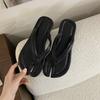 Fashion Bailamos 2025 Ladies Clip Toe Flip Flops Silver Tabi Ninja Slippers Woman Beach Shoes Flat Sandalias Femme Slides Split Toe Sand
