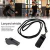 Survival Whistle with Lanyard Loud Warning Accessory Buckle Design Portable Crisp Sound Outdoor Sports Referee
