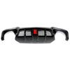 MagicKit for BMW 5 Series F10 M Sport Bumper 10-16 Carbon Look Rear Diffuser with LED Light