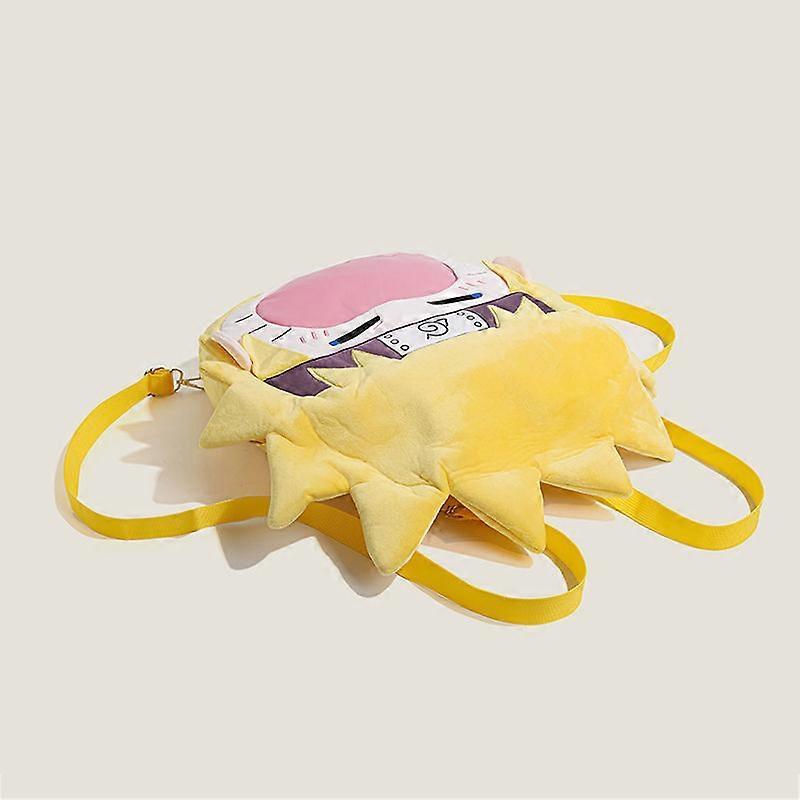 Uzumaki Naruto Itabag Anime Two-dimensional Plush Backpack Cartoon Big Mouth Smiley Transparent Display School Bag Gifts