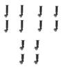 4Pcs Metal Adjustable Furniture Legs with Braked Swivel Casters Table Legs Heavy Duty Replacement Support Legs Enduring