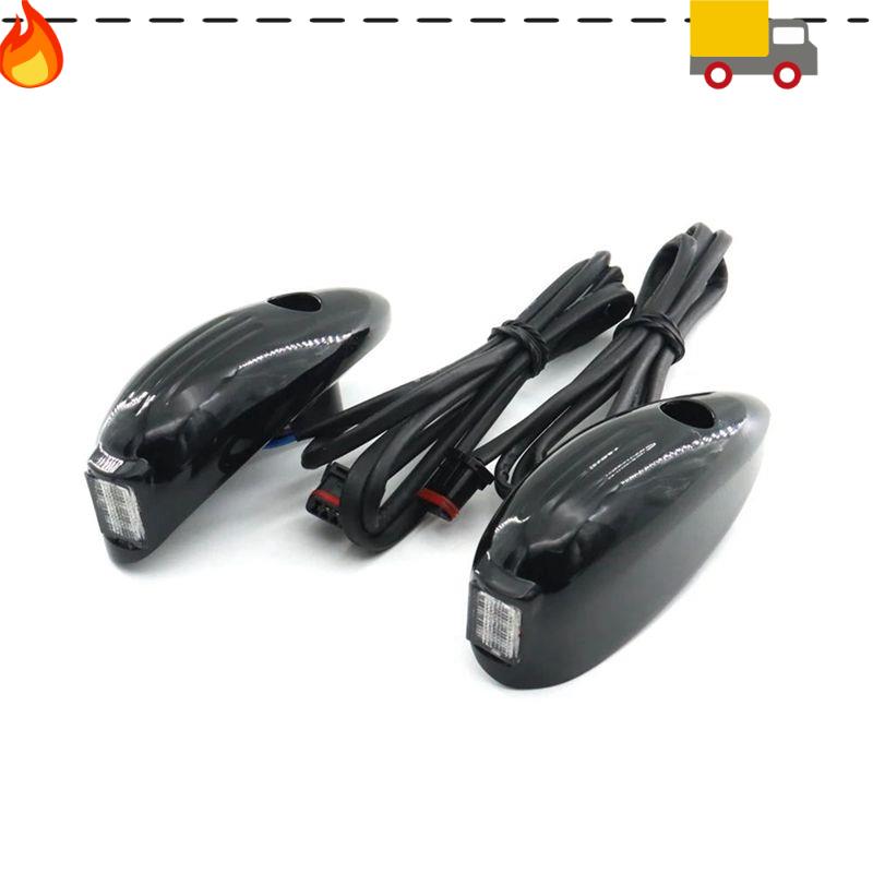 

For Davidson Road Glide FLTRX 2015-2025 Motorcycle Accessories Front LED Running Signal Turn Light Black чорний