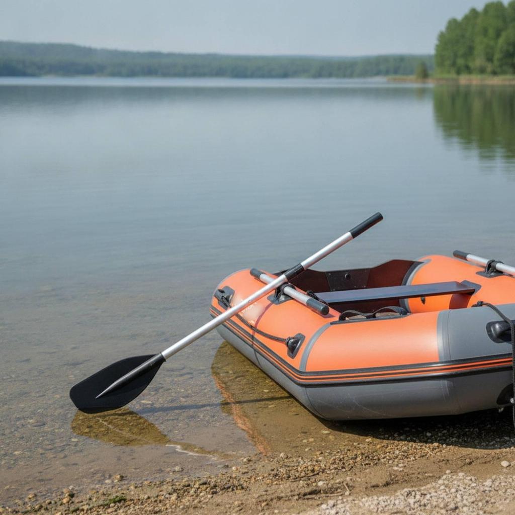 Aluminum Boat Paddles 2-Piece Two-Stage Lightweight for Inflatable Boats