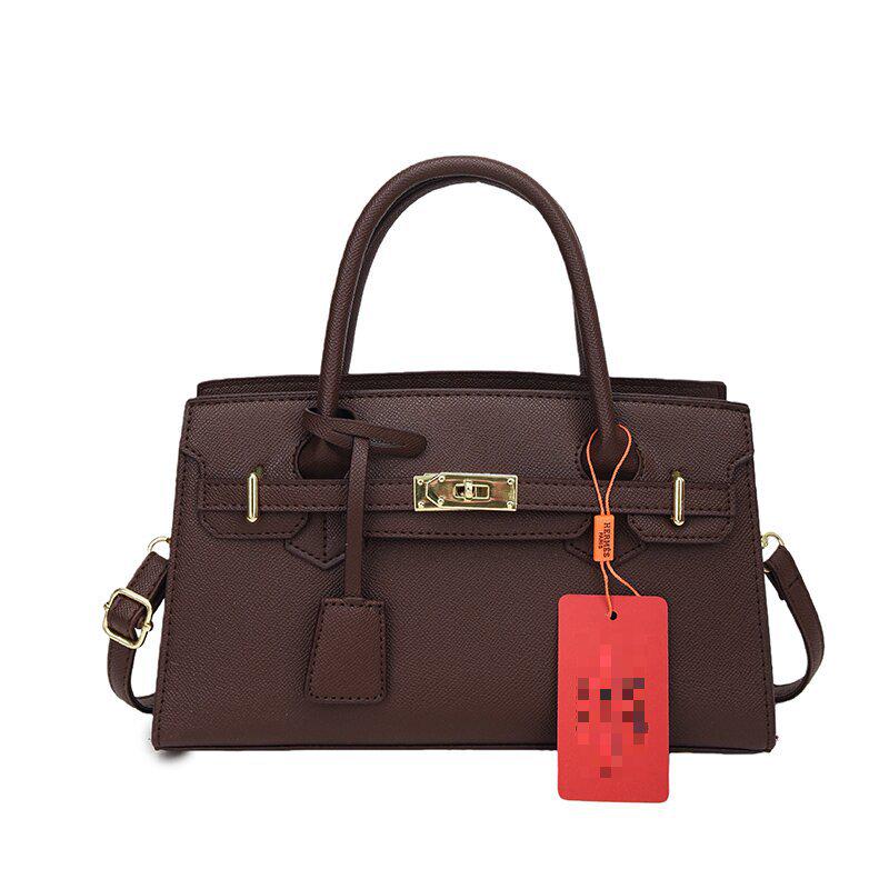 2025 Korean Style Large Capacity Textured Platinum Handbag - Versatile Women's Shoulder Crossbody Bag