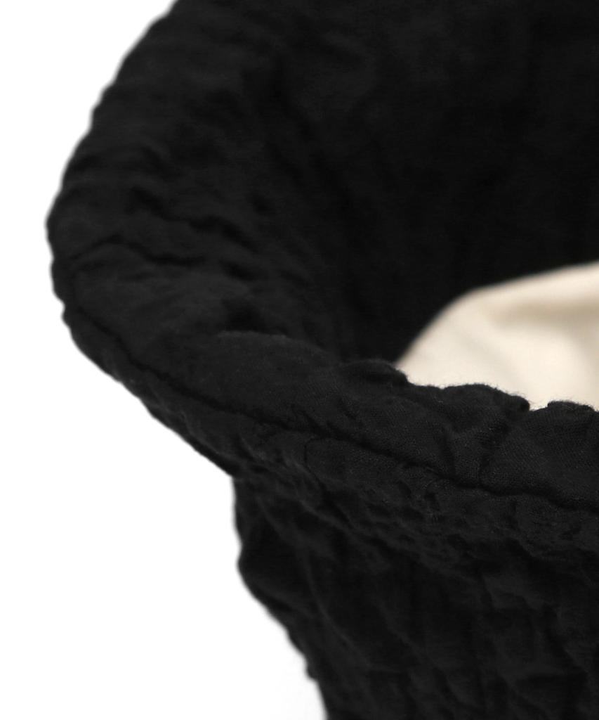 Eondeokeonteulolseutyudio Bubble Pattern Cotton Bucket Hat Stand Bucket / Bubble / Black