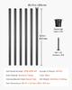 VEVOR Staircase Balusters 101 Pack, 32 In Aluminum Stair Balusters, 3/4 In Water-Proof Round Metal Spindle Railing
