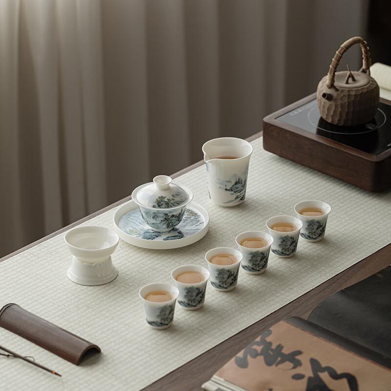 Changqi White Porcelain Travel Tea Set