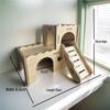 Golden Bear Hamsterversteck aus Holz – Dreireihige Tintenfischkäfig-Villa