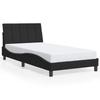 Bed Frame without Mattress  Hanko  Black 100x200 cm Velvet