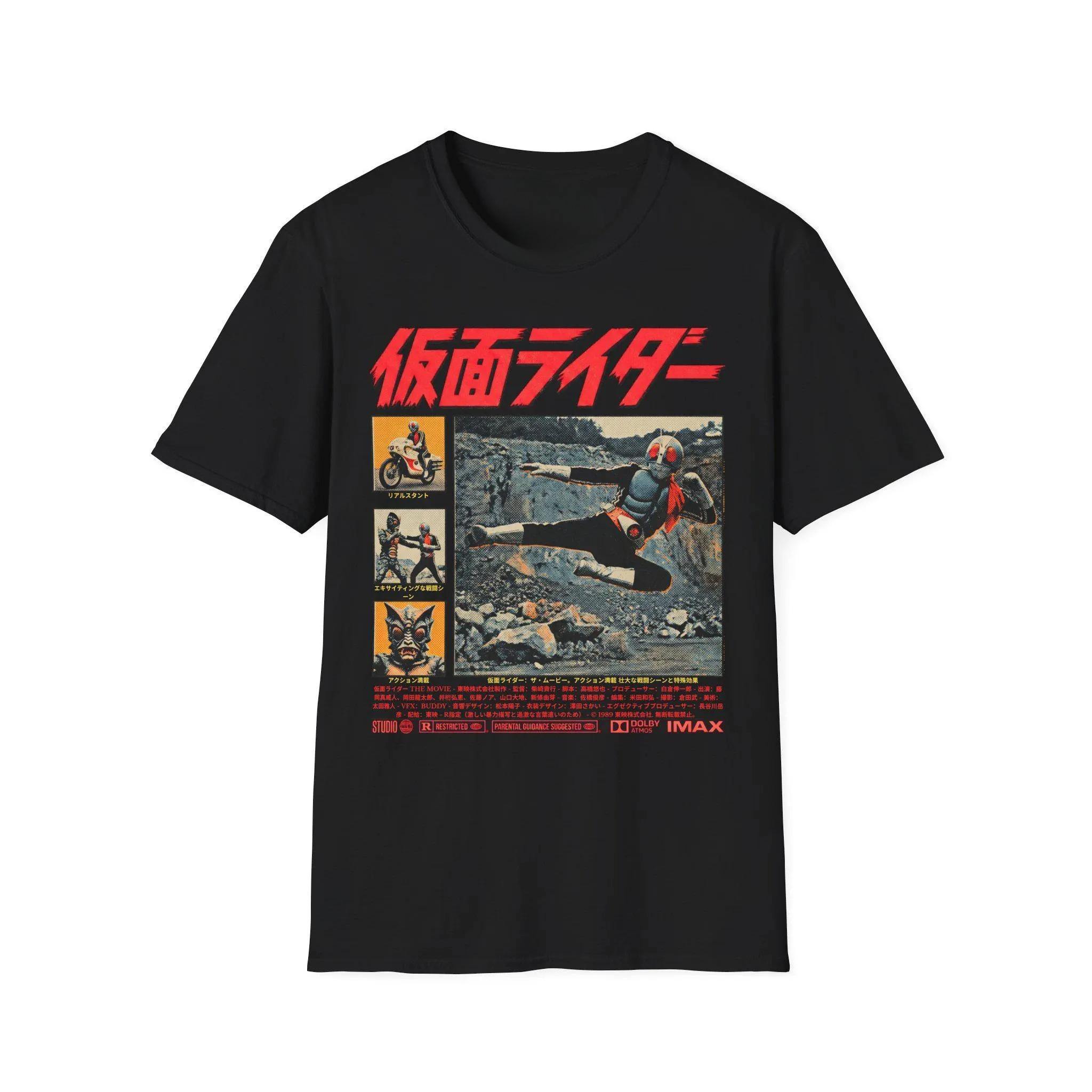 KaUnisex Knight Shirt Retro Style Japanese Unisex Pattern Tshirt Masked Knight Poster Pattern Tshirt Y2k Streetwear 2026 Summer S
