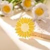My Shape Fashion Sunflower Enamel Brooches For Women Girl Stainless Steel Lapel Pins Hat Backpack Clothing Accessories Jewelry