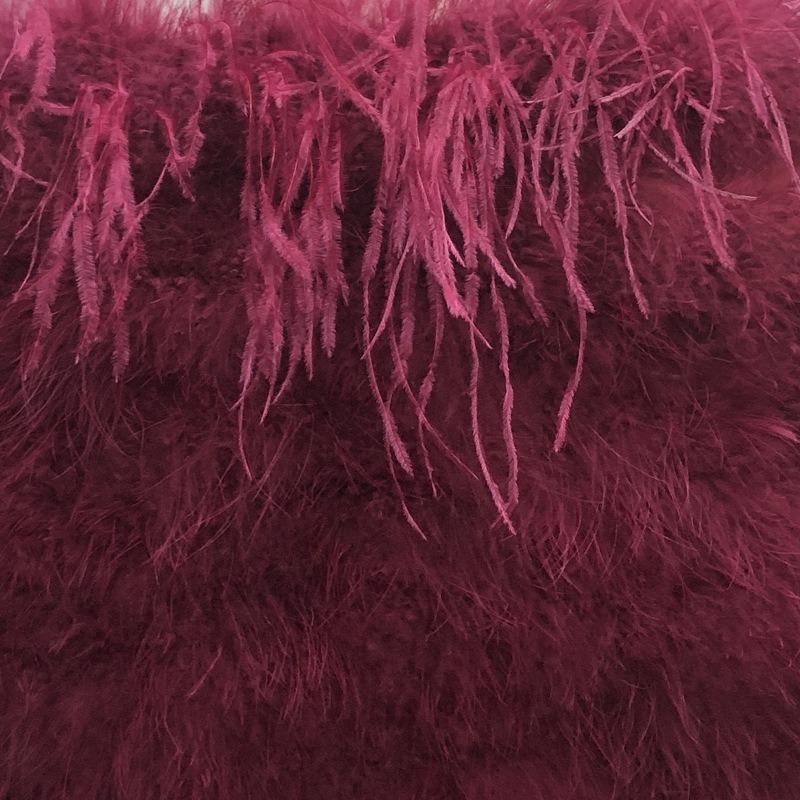 Ostrich fur turkey fur coat women's fur top short winter cotton winter