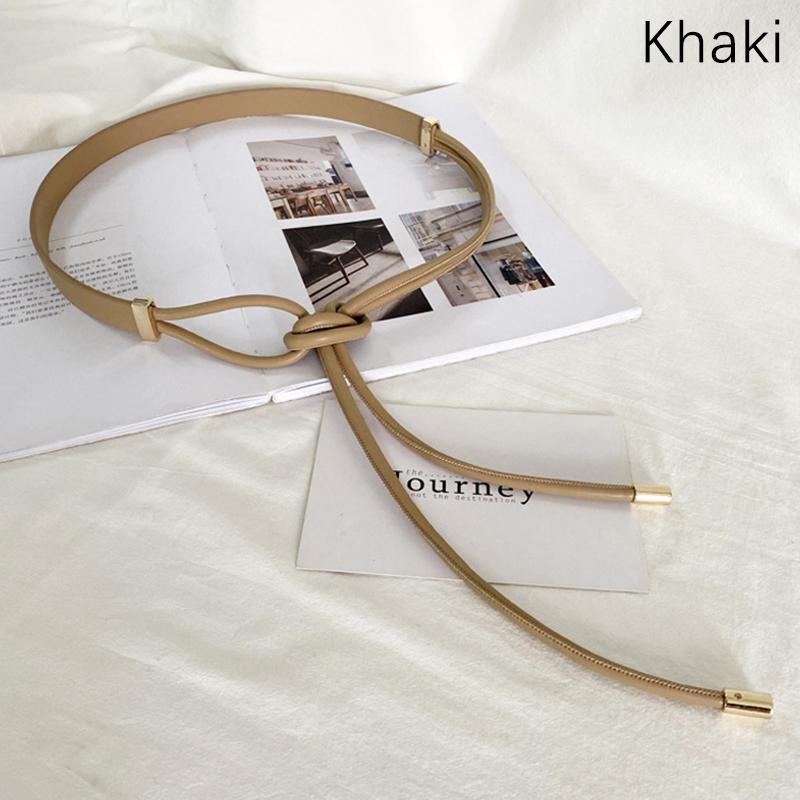 

Тонкий ремень с пряжкой из искусственной кожи, ремни для женщин, повседневный пояс для пальто, длинная талия, веревка, цепочка на талию