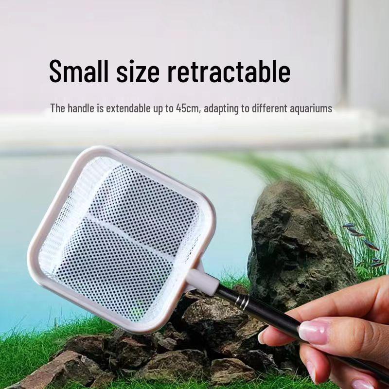 Small 3D Fish Scoop Net - Fine Mesh Handheld Net for Tropical Fish Tanks