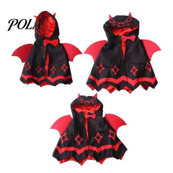 Wygodny Pelerynka dla Zwierząt Halloweenowa Peleryna Nietoperz dla Kota, Uroczy Diabełek ze Skrzydłami, Kostium Cosplay z Kapturem, Świąteczny dla Kotów Małych Psów, Ubranie na Imprezę Kostiumową Pies