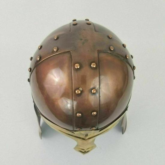 Medieval Viking Nasal Helmet 18 Gauge Armor Warrior Helmet LARP Halloween Helmet Best For Gift