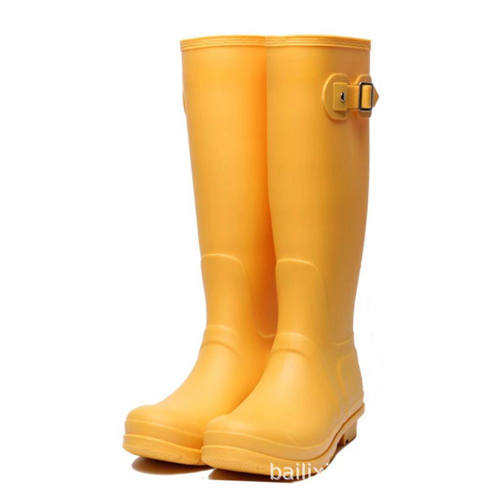 Women's Waterproof Non-Slip Fashion Rain Boots - Spring/Summer Korean Style, Wear-Resistant Solid Color