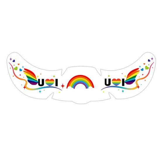Freckle Temporary Tattoos, Waterproof & Long Lasting Face Stickers, Rainbow Color Makeup Decals for Festival, Party, Halloween
