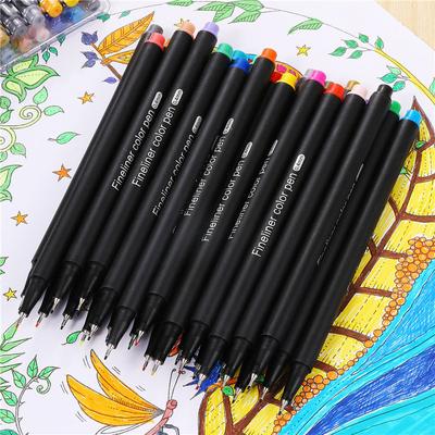 12 KS Fineliner Fixka Na Písanie Maľovanie 0,4 mm Umelecký Skicár Denník Vodová Farbička Školské Potreby Kancelárske Potreby