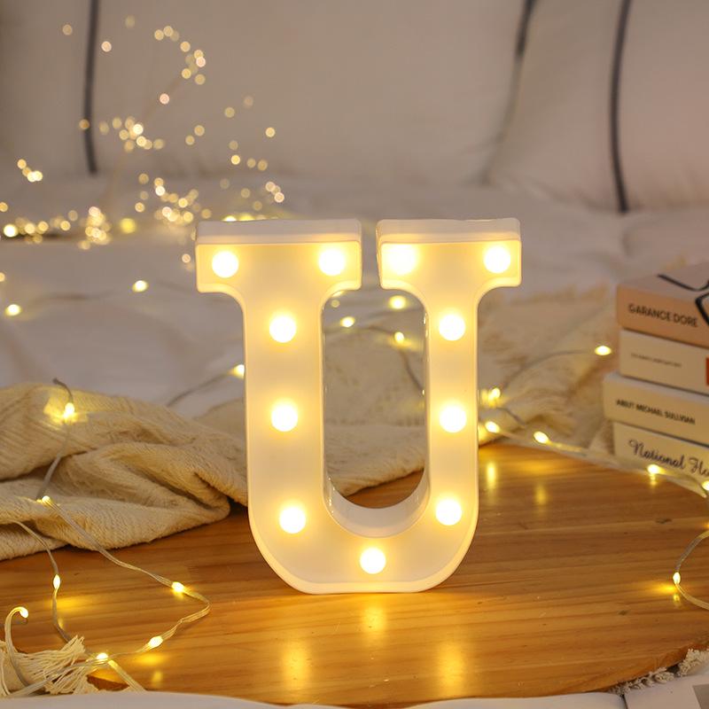 LED Letter and Number Lights for Celebrations and Proposals