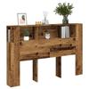 VidaXL Headboard Cabinet Old Wood 160x18.5x103.5 Cm, Headboard, Bedroom Cabinet, Wall Headboard, 856882